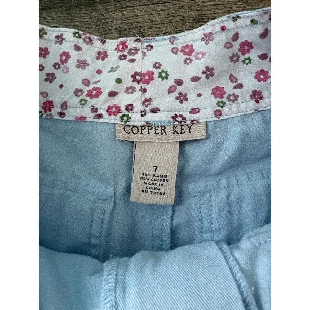 Copper Key Vintage Light Blue Shorts New Without Tags & Imperfections Size 7